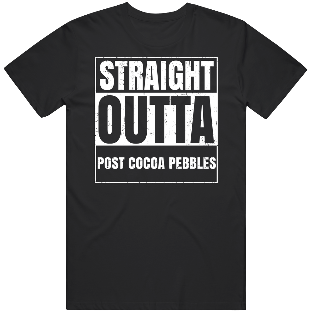 Straight Outta Post Cocoa Pebbles Food Compton Parody Classic Cotton T Shirt