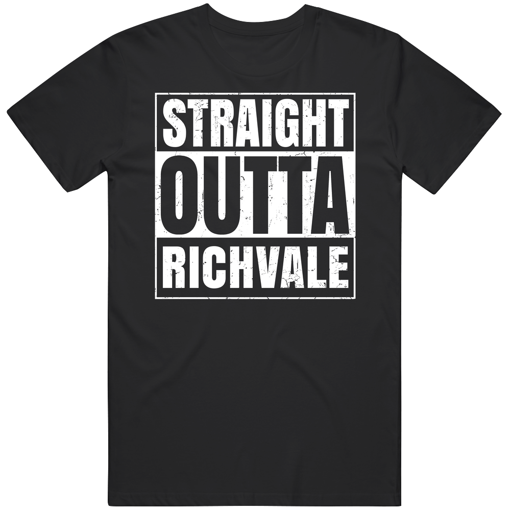 Straight Outta Richvale California City Compton Parody Grunge Classic Cotton T Shirt Straight Outta Richvale California City Compton Parody Grunge Classic Cotton T Shirt