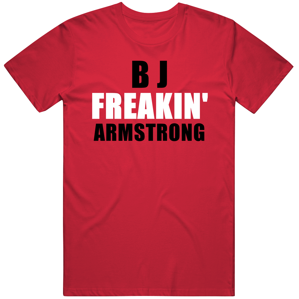 B J Armstrong Chicago Basketball Freakin Sports Classic Cotton T Shirt B J Armstrong Chicago Basketball Freakin Sports Classic Cotton T Shirt