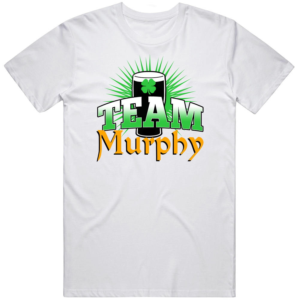 Murphy Team Last Name Custom Beer Drinking St Patricks Day Party Classic Cotton T Shirt