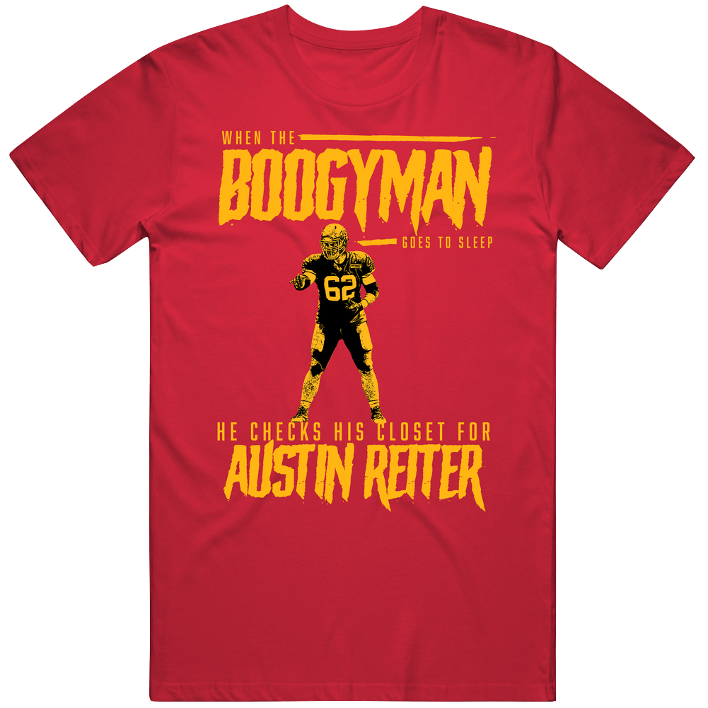 Boogeyman Checks For Austin Reiter Kansas City Chiefs Football Mens Soft Cotton Tee T Shirt