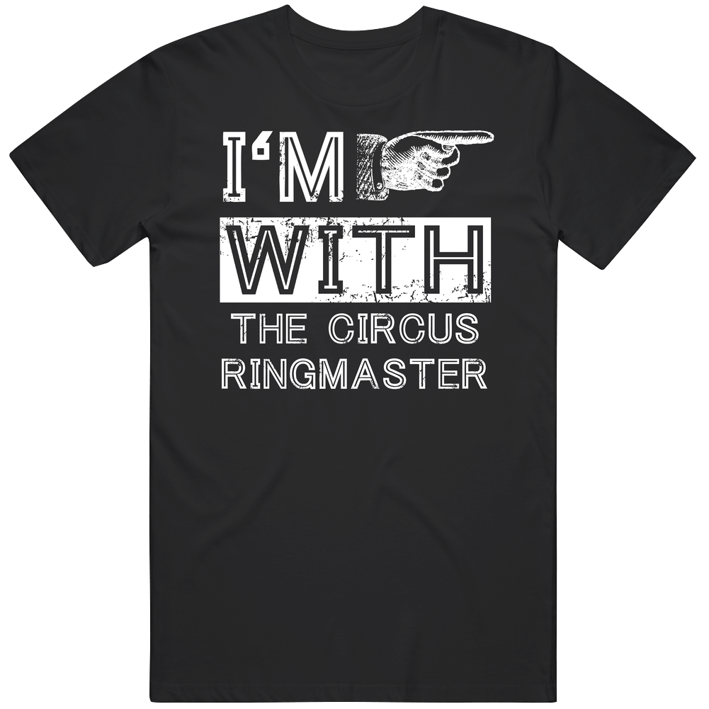 Im With Circus Ringmaster Funny Stupid Couple Costume Halloween Mens Soft Cotton Tee T Shirt