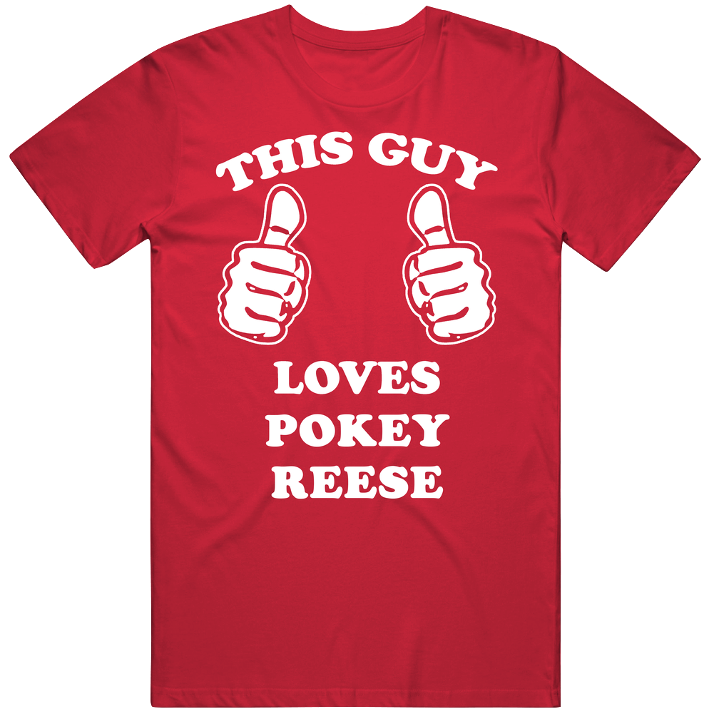 Pokey Reese Sports This Guy Loves Mens Soft Cotton Tee T Shirt