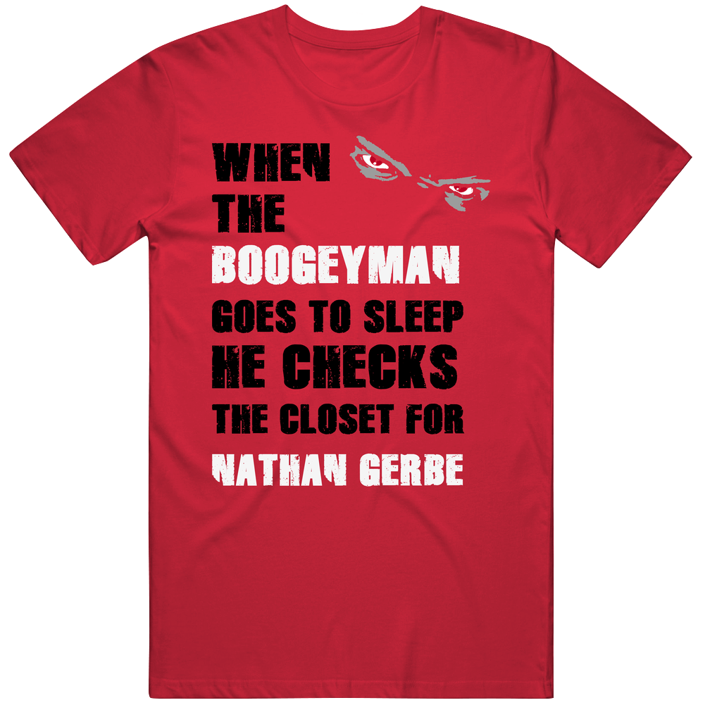 Nathan Gerbe Charlotte North Carolina Boogeyman Mens Soft Cotton Tee T Shirt
