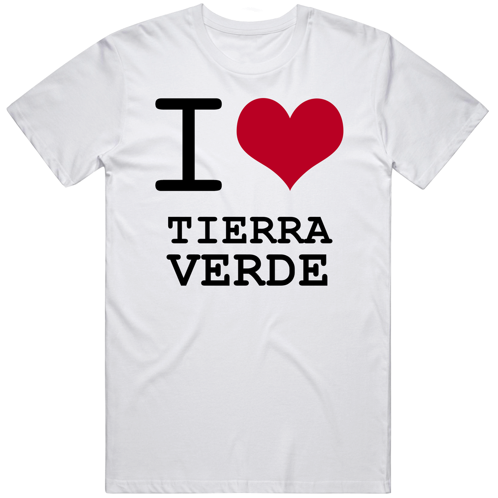 Tierra Verde I Love Heart Texas Mens Soft Cotton Tee T Shirt