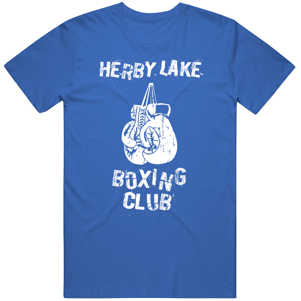Herby Lake Boxing Blub Wisconsin Body Of Water Mens Soft Cotton Tee T Shirt