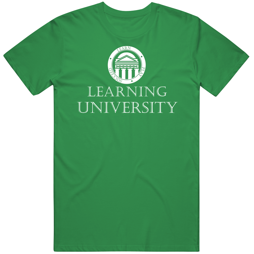 Learning University Athletic Academic Logo Mens Soft Cotton Tee T Shirt Learning University Athletic Academic Logo Mens Soft Cotton Tee T Shirt