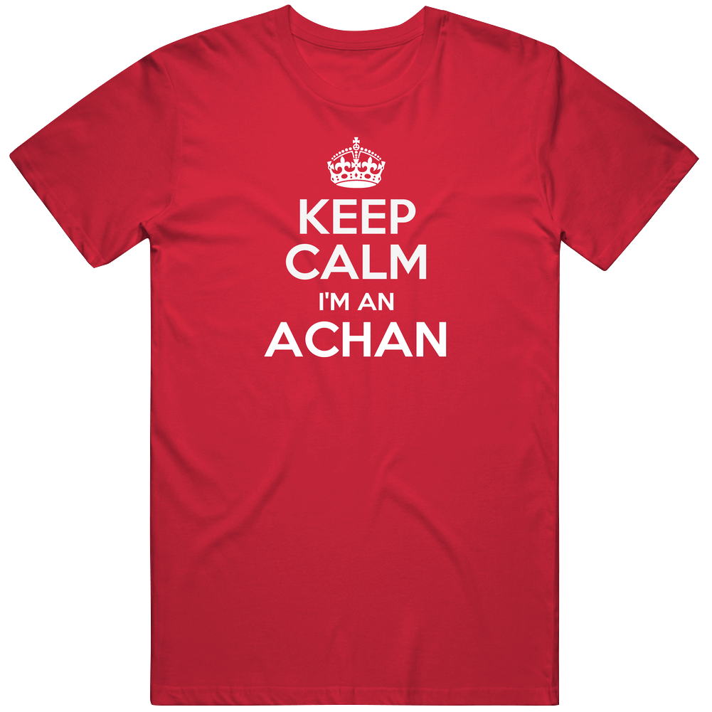 Achan Keep Calm Parody Family Tee Mens Soft Cotton Tee T Shirt