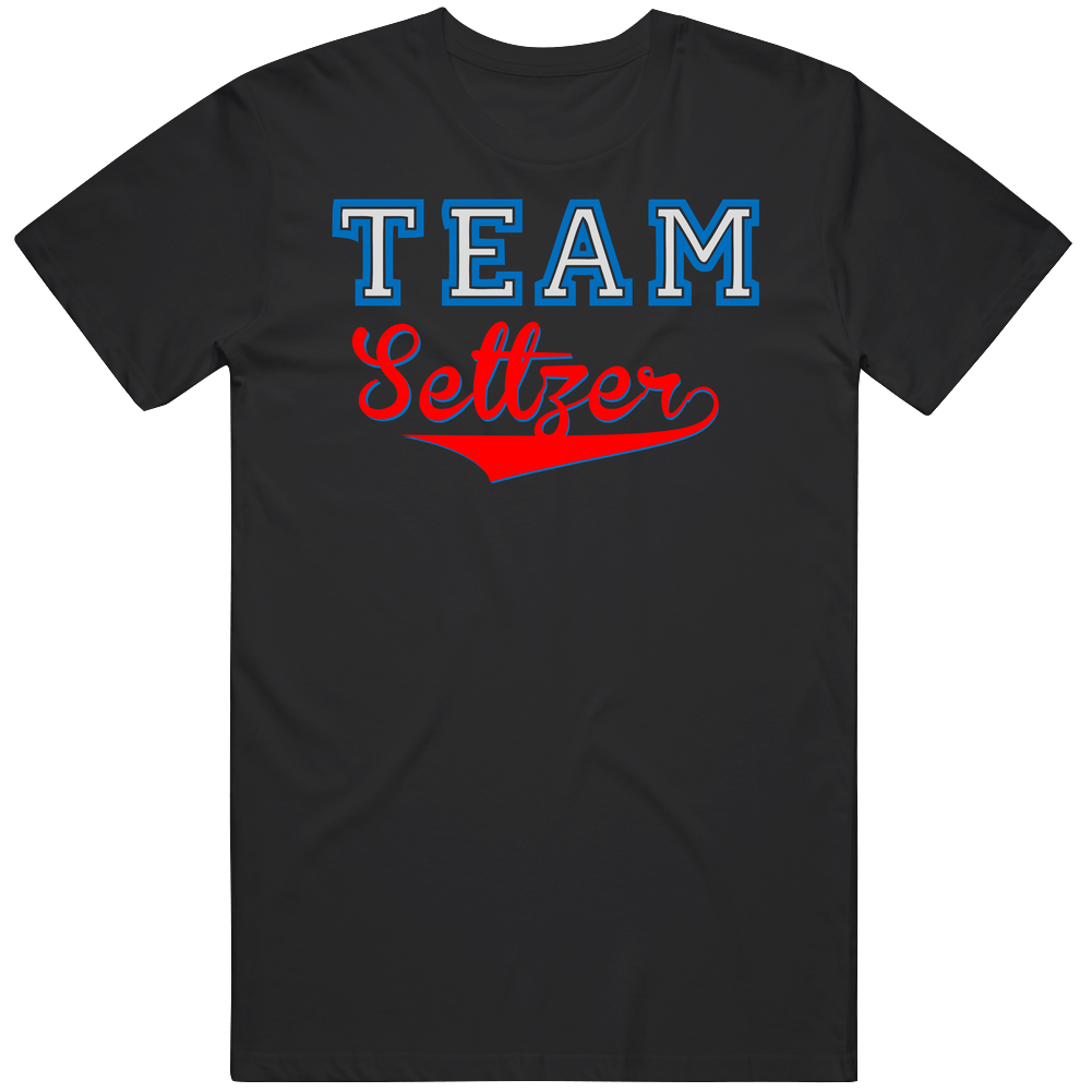Team Seltzer Custom Graphic Sports Last Name Family Reunion Mens Soft Cotton Tee T Shirt