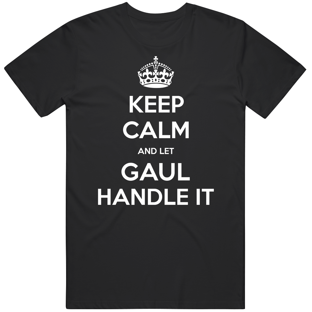 Keep Calm And Let Gaul Handle It Custom Last Name Family Mens Soft Cotton Tee T Shirt