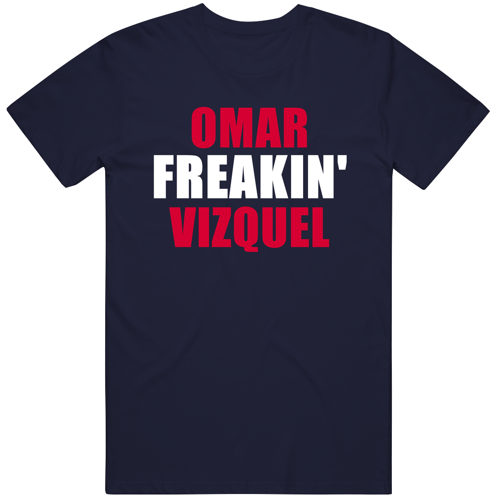 Omar Vizquel Cleveland Baseball Sports Freakin Mens Soft Cotton Tee T Shirt