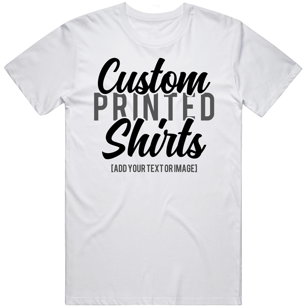 Custom Printed Shirts Mens Soft Cotton Tee T Shirt