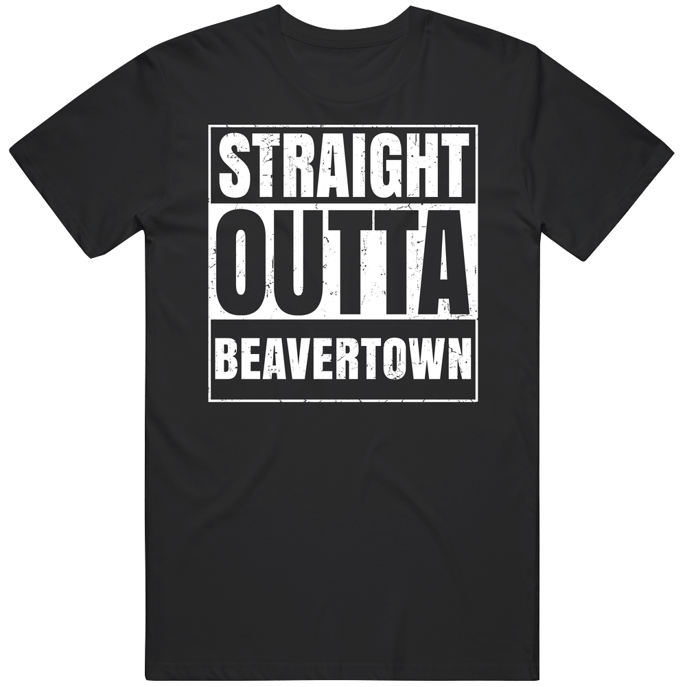 Straight Outta Beavertown Pennsylvania City Compton Parody Grunge Mens Soft Cotton Tee T Shirt