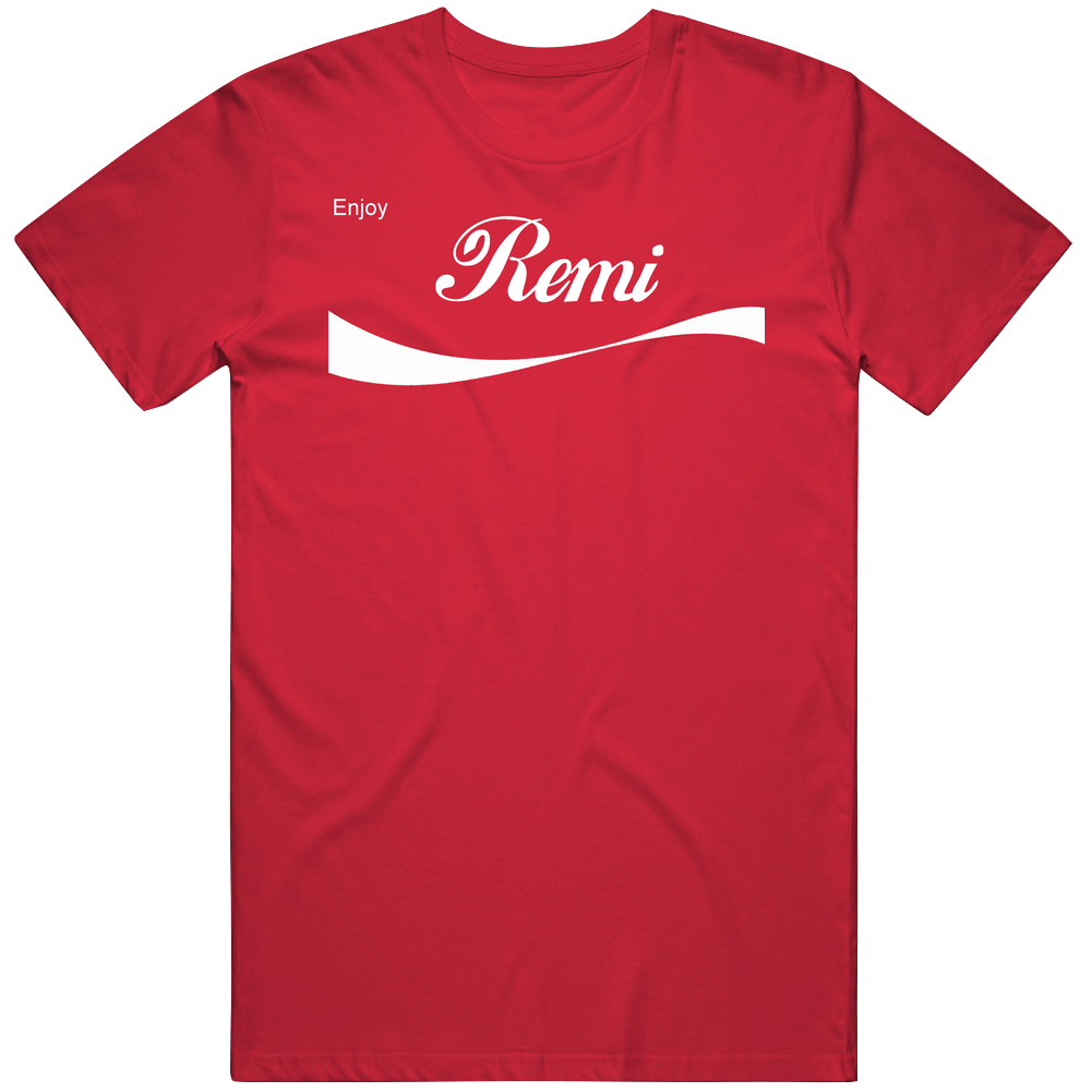 Remi Enjoy Cola Parody Custom Name Mens Soft Cotton Tee T Shirt