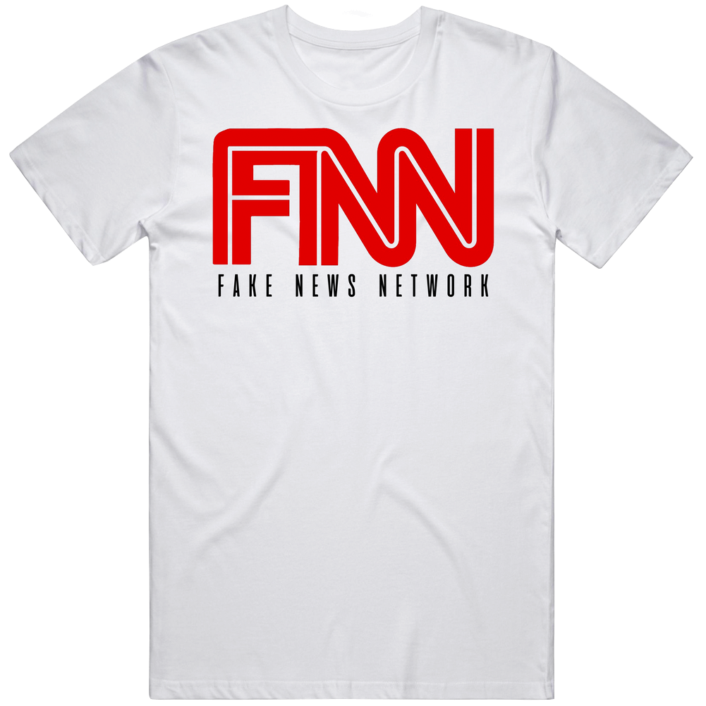 Fnn Fake News Network Mens Soft Cotton Tee T Shirt Fnn Fake News Network Mens Soft Cotton Tee T Shirt