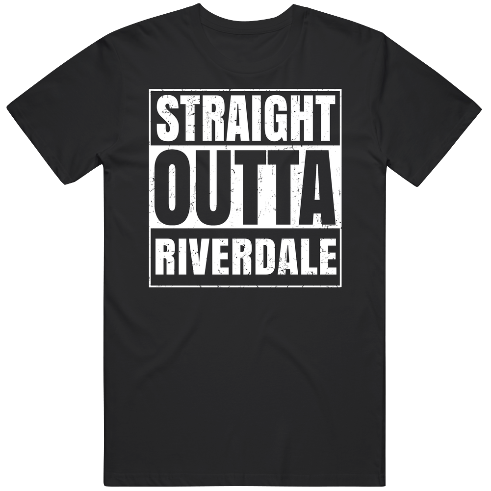 Straight Outta Riverdale Georgia City Compton Parody Grunge Mens Soft Cotton Tee T Shirt