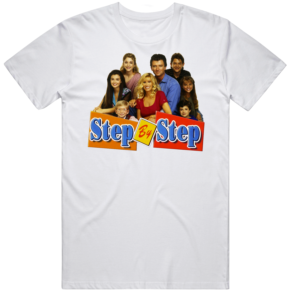 Step By Step 90s Tv Show Sitcom Mens Soft Cotton Tee T Shirt