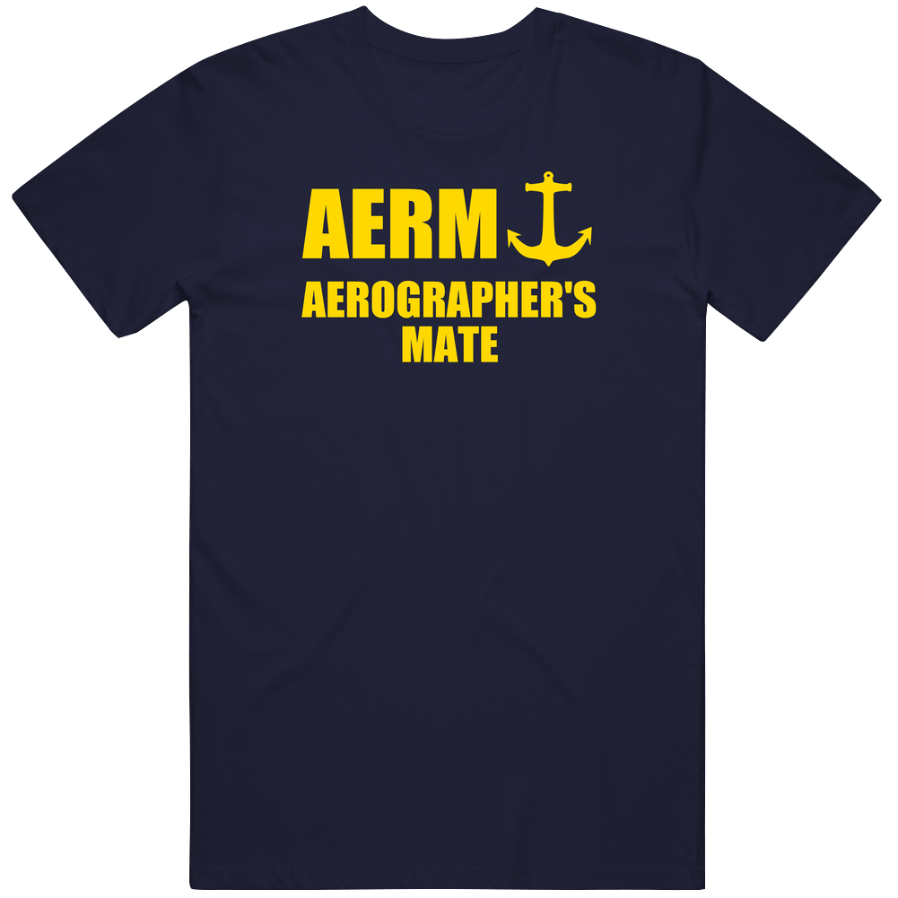 Aerographer's Mate Aerm Us Navy Mens Soft Cotton Tee T Shirt
