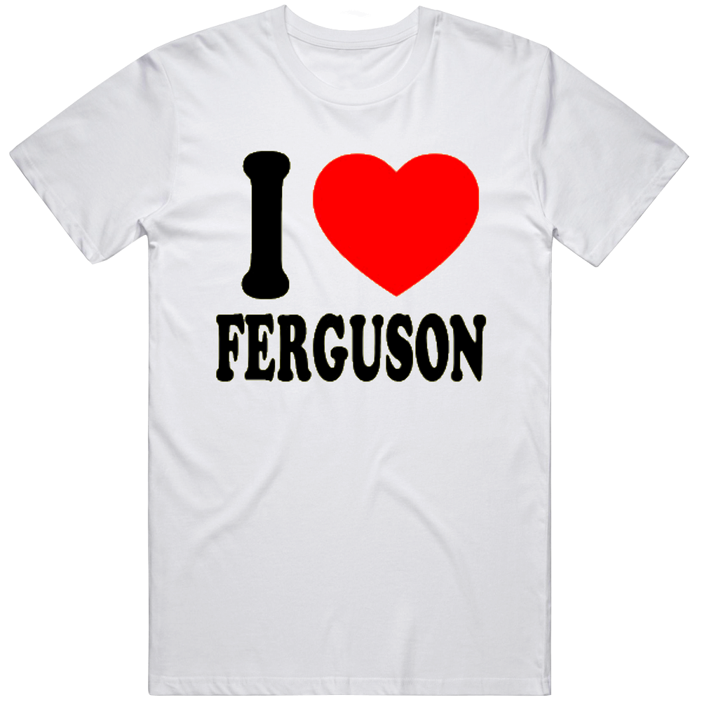 I Love Ferguson Mens Soft Cotton Tee T Shirt I Love Ferguson Mens Soft Cotton Tee T Shirt