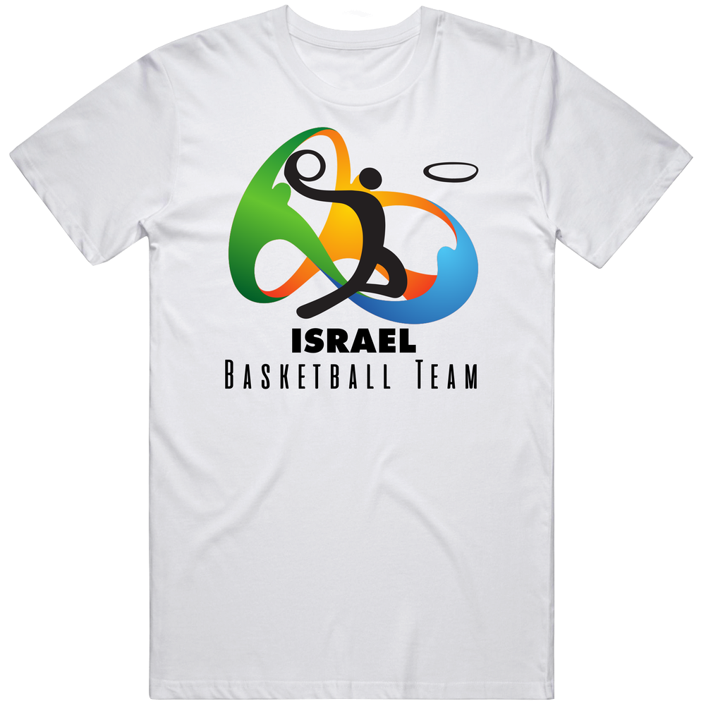 Israel Basketball Team Rio 2016 Olympic Event Logo Mens Soft Cotton Tee T Shirt Israel Basketball Team Rio 2016 Olympic Event Logo Mens Soft Cotton Tee T Shirt