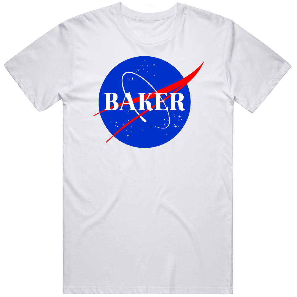 Baker Occupation Nasa Parody Customizable Mens Soft Cotton Tee T Shirt