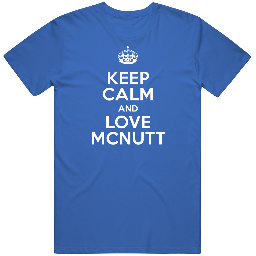 Mcnutt Keep Calm And Love Parody Custom Name Mens Soft Cotton Tee T Shirt