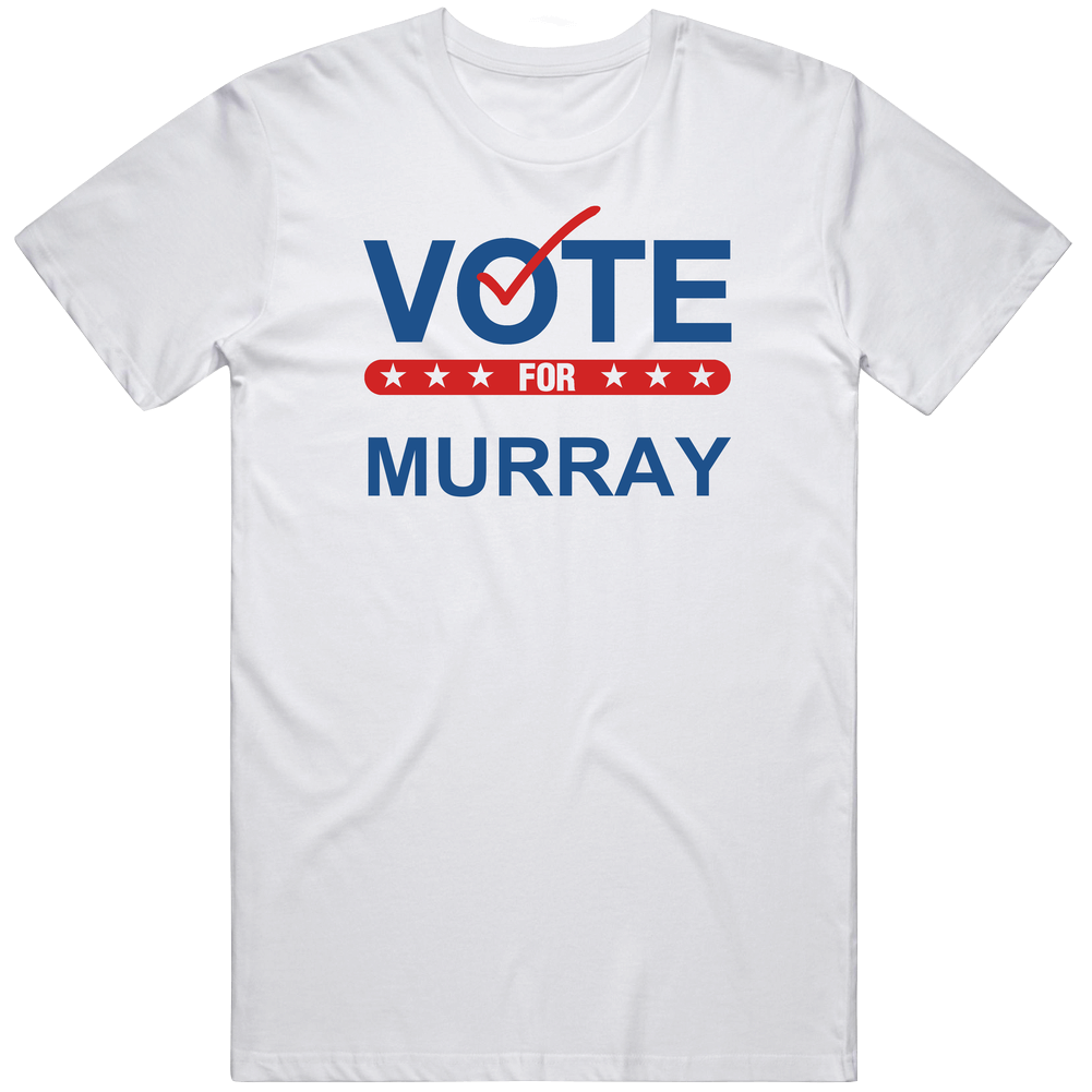 Vote For Election School Work Politics Murray Mens Soft Cotton Tee T Shirt
