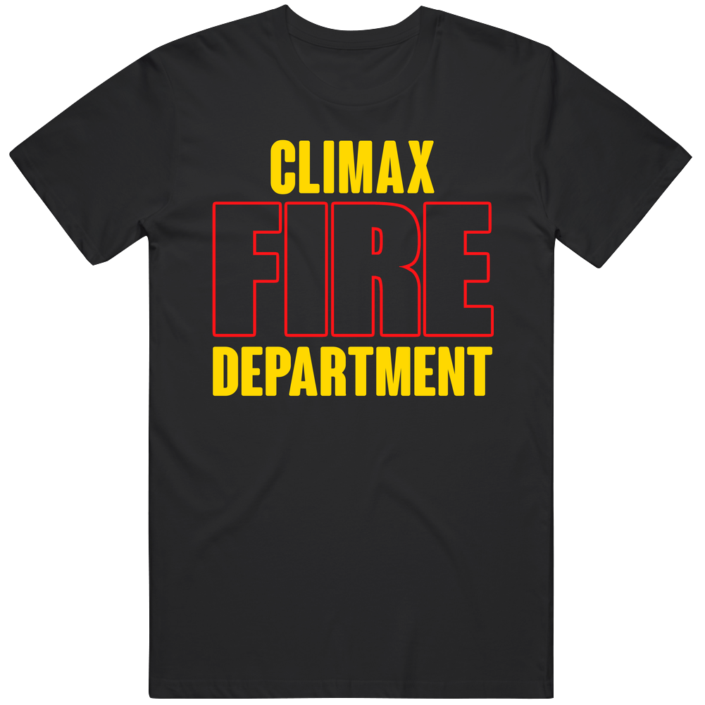 Climax Fire Department Personalized City Mens Soft Cotton Tee T Shirt