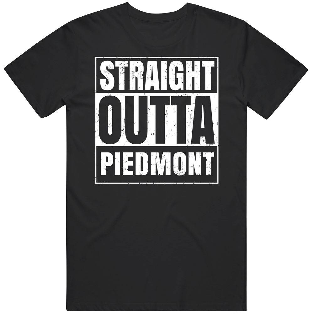 Straight Outta Piedmont High School Funny Graduation Parody Mens Soft Cotton Tee T Shirt