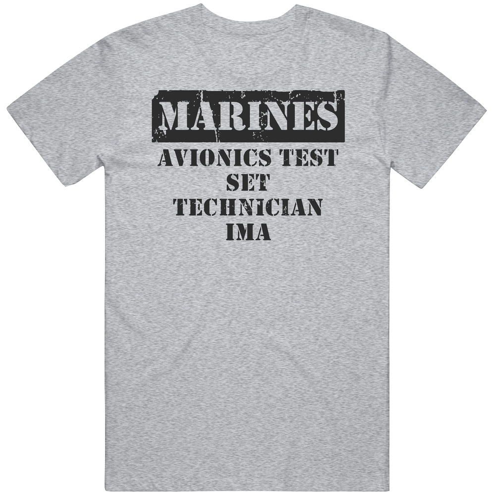Avionics Test Set Technician Ima Marines Mens Soft Cotton Tee T Shirt
