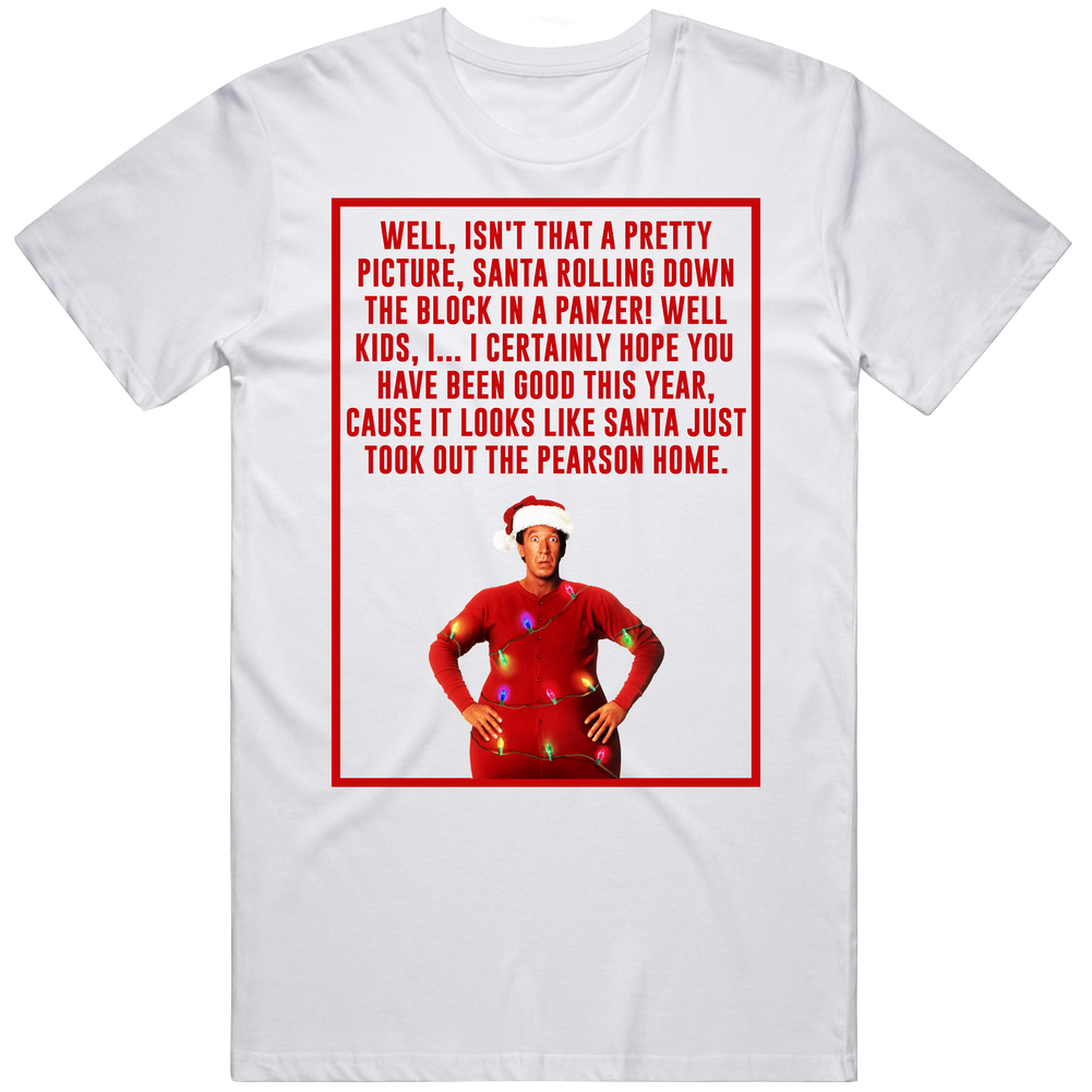Pretty Picture The Santa Clause Retro Christmas Movie Quote Mens Soft Cotton Tee T Shirt