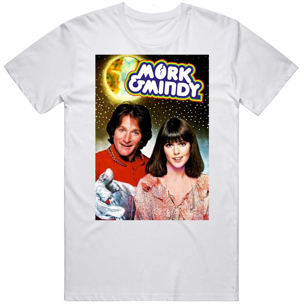 Mork And Mindy 70s Sitcom Tv Show Mens Soft Cotton Tee T Shirt
