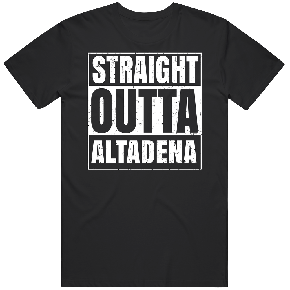 Straight Outta Altadena California City Compton Parody Grunge Mens Soft Cotton Tee T Shirt Straight Outta Altadena California City Compton Parody Grunge Mens Soft Cotton Tee T Shirt