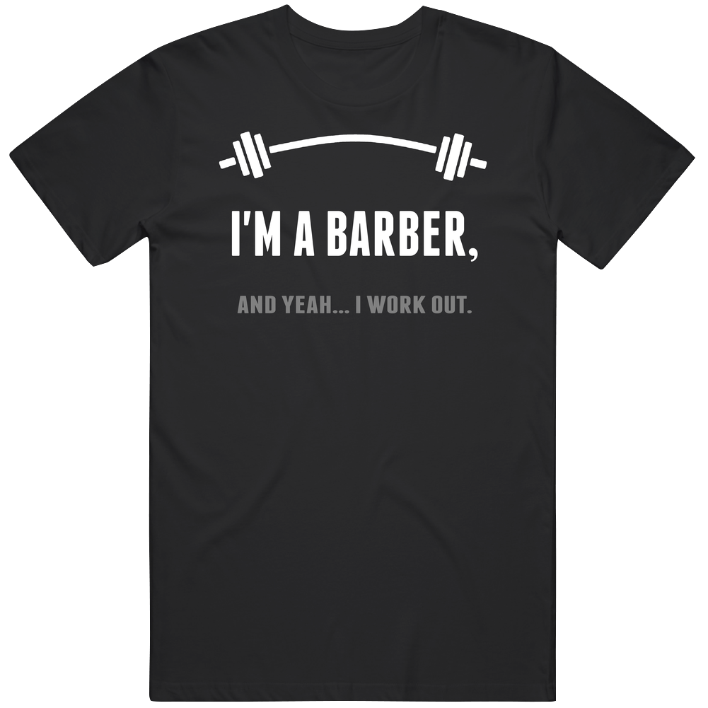 Barber Funny Workout Personalized Mens Soft Cotton Tee T Shirt