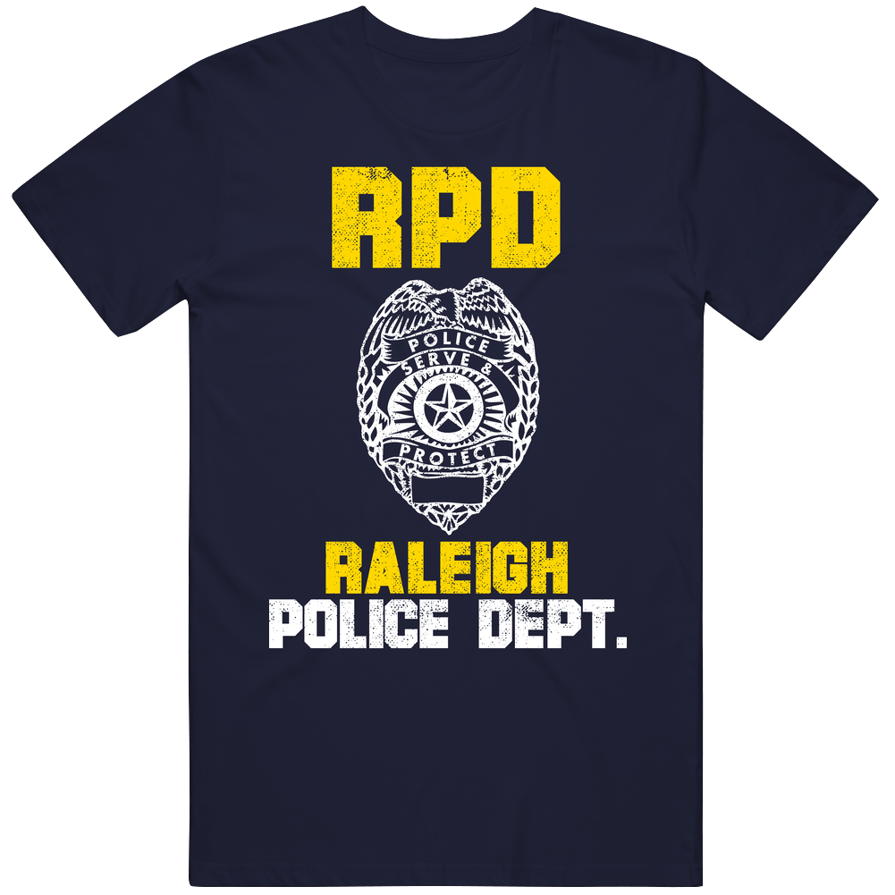 Raleigh Police Department Rpd Officer Inspired Custom City Unisex Mens Soft Cotton Tee T Shirt