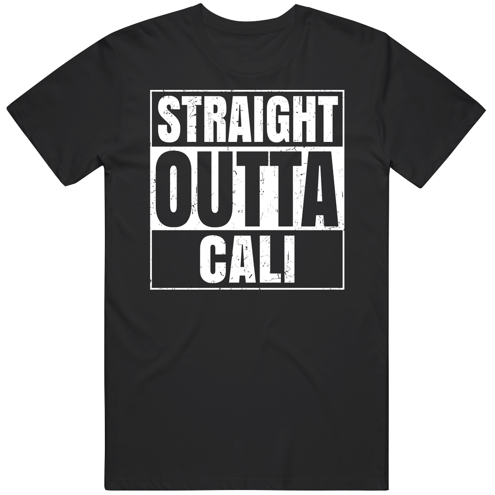 Straight Outta Cali Colombia Compton Parody Grunge City Mens Soft Cotton Tee T Shirt