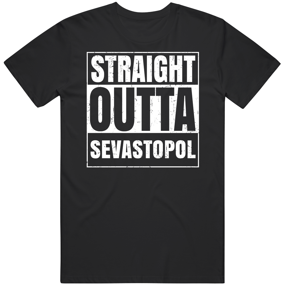 Straight Outta Sevastopol Compton Parody Grunge City Mens Soft Cotton Tee T Shirt Straight Outta Sevastopol Compton Parody Grunge City Mens Soft Cotton Tee T Shirt