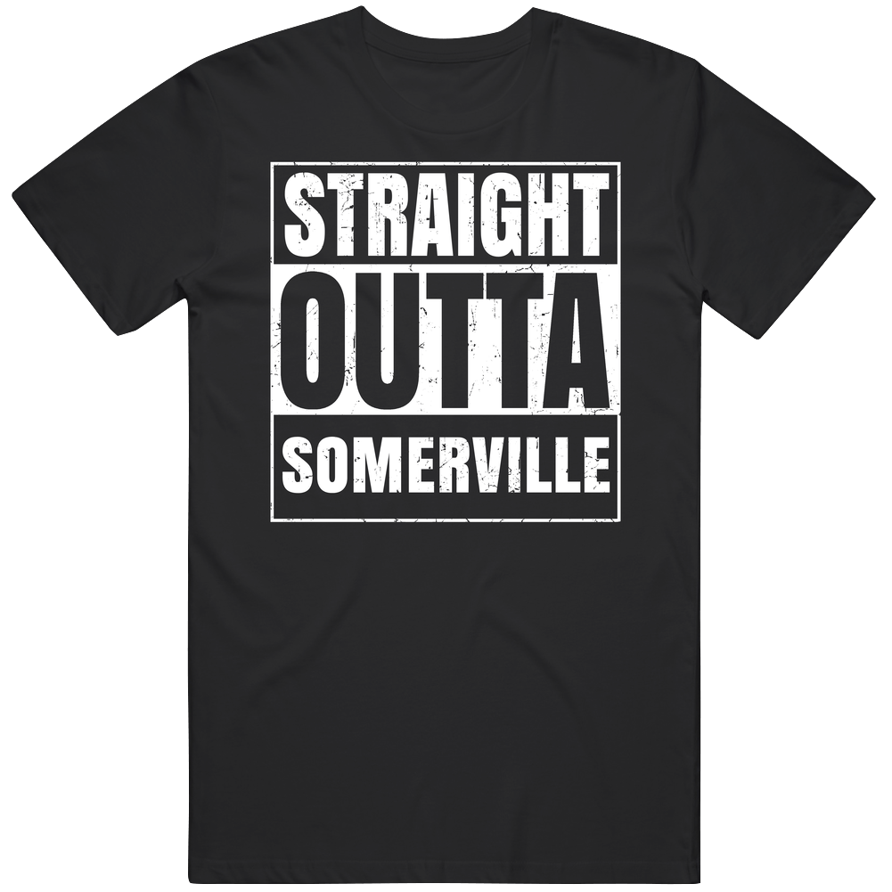 Straight Outta Somerville High School Funny Graduation Parody Mens Soft Cotton Tee T Shirt