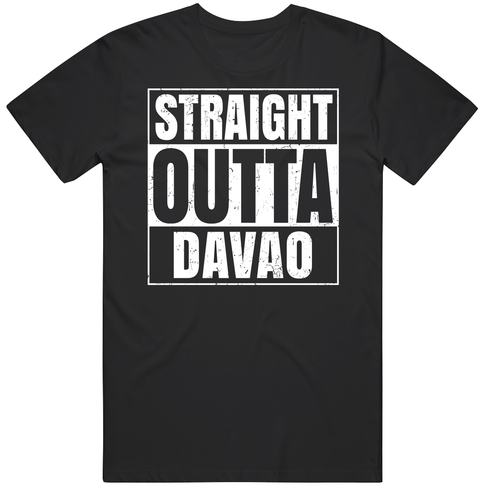 Straight Outta Davao Philippines Compton Parody Grunge City Mens Soft Cotton Tee T Shirt Straight Outta Davao Philippines Compton Parody Grunge City Mens Soft Cotton Tee T Shirt