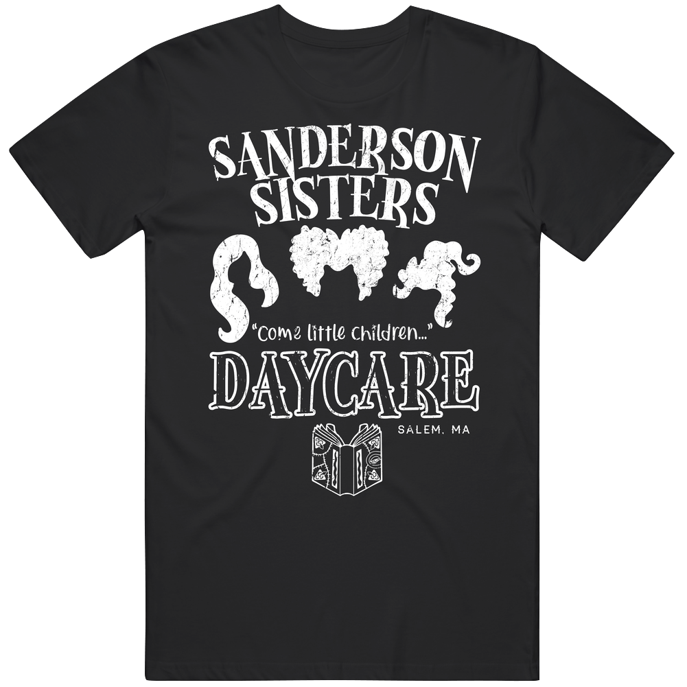 Sanderson Sisters Daycare Hocus Pocus Parody Halloween Movie Mens Soft Cotton Tee T Shirt