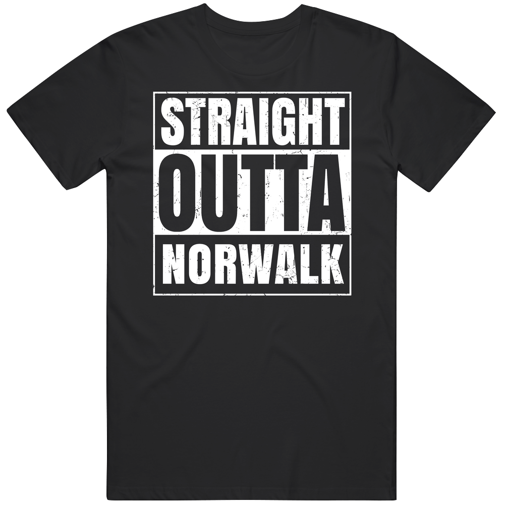 Straight Outta Norwalk United States Compton Parody Grunge City Mens Soft Cotton Tee T Shirt Straight Outta Norwalk United States Compton Parody Grunge City Mens Soft Cotton Tee T Shirt