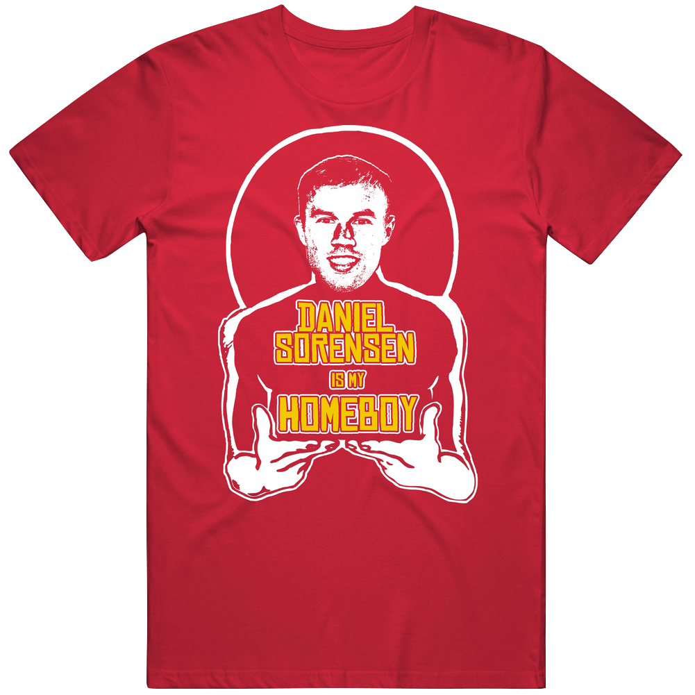 Daniel Sorensen Is My Homeboy Kc Kansas City Football Player Fan Mens Soft Cotton Tee T Shirt