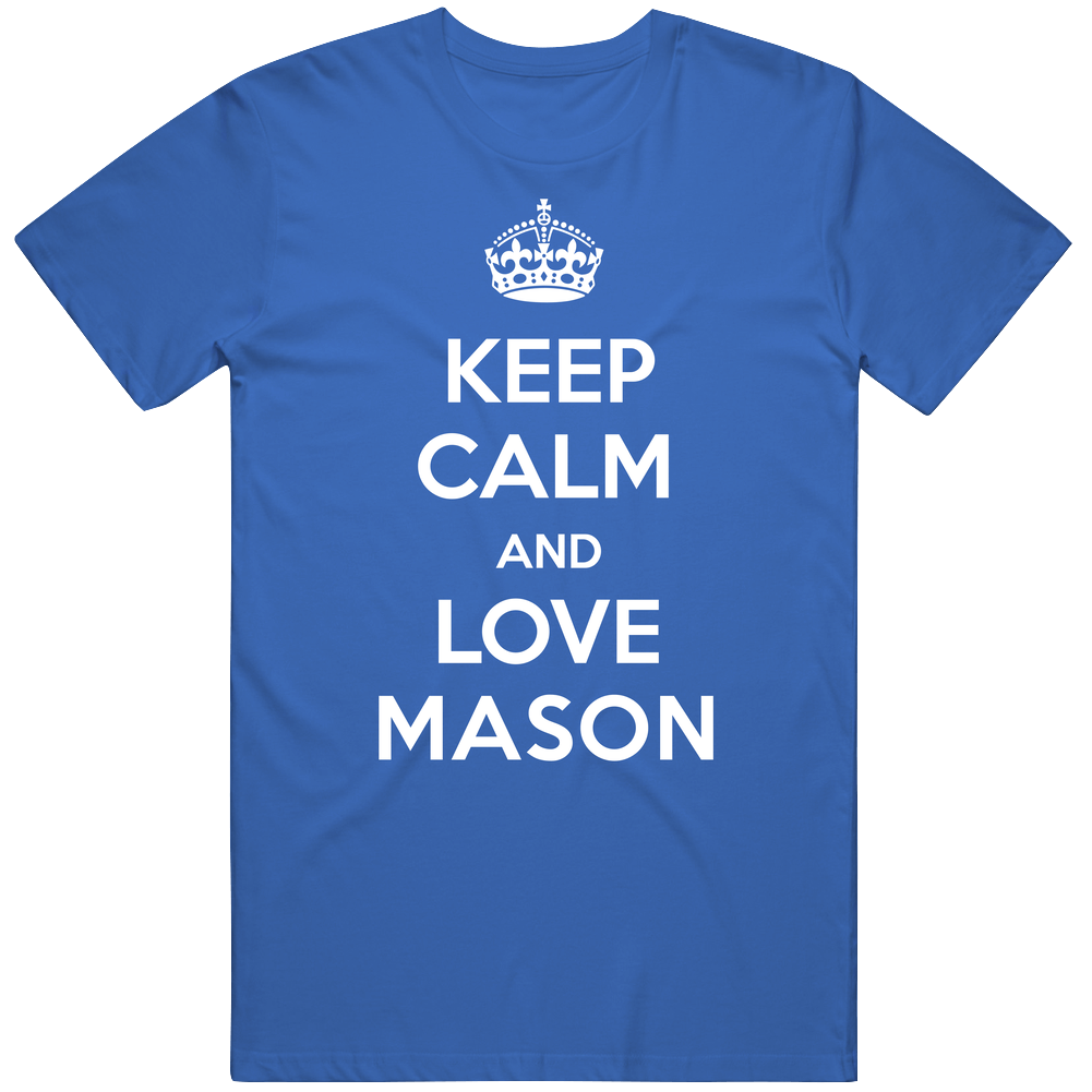 Keep Calm And Love Mason City Parody Mens Soft Cotton Tee T Shirt