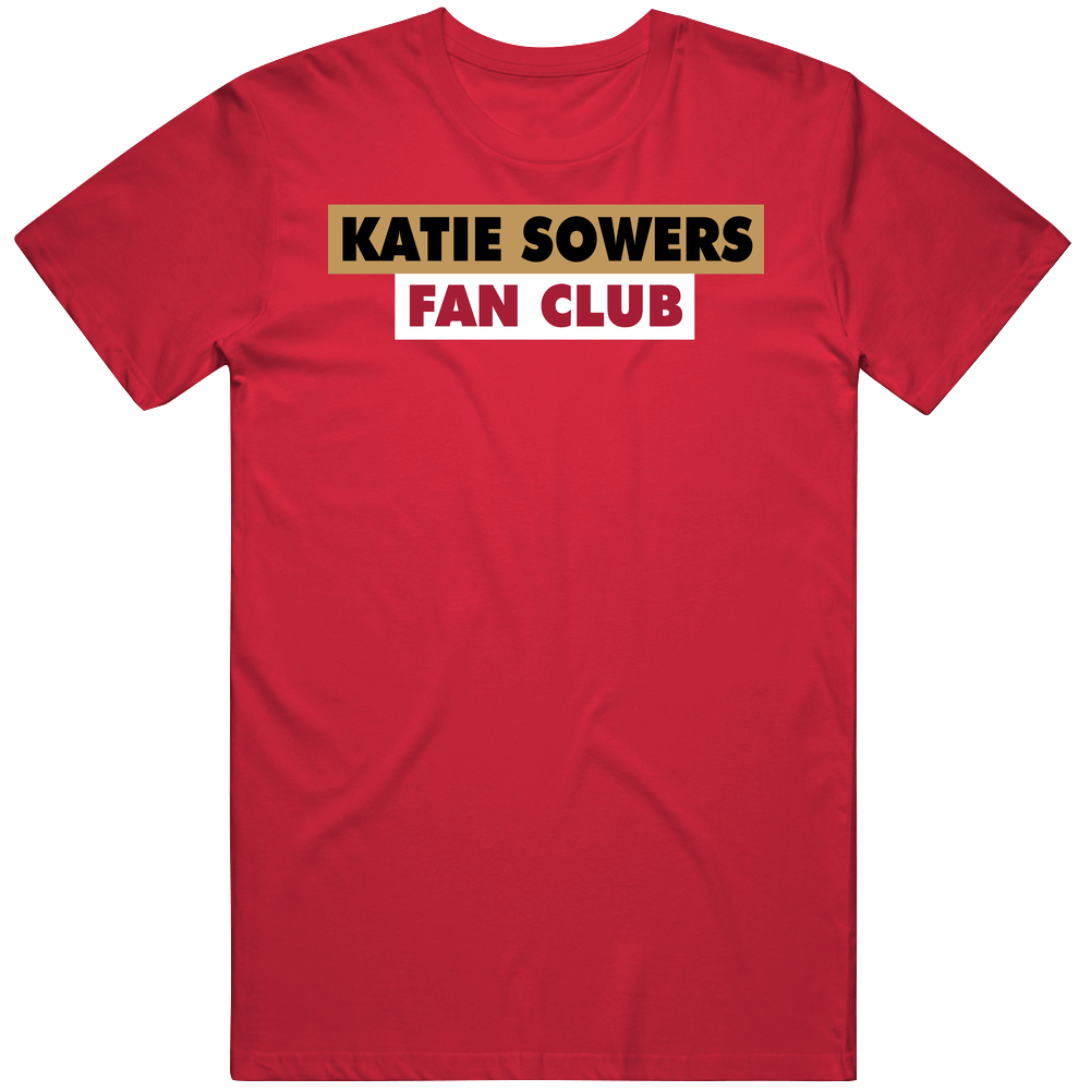 Katie Sowers Fan Club Assistant Coach First Female Woman Lesbian Openly Gay San Francisco Football Mens Soft Cotton Tee T Shirt Katie Sowers Fan Club Assistant Coach First Female Woman Lesbian Openly Gay San Francisco Football Mens Soft Cotton Tee T Shirt
