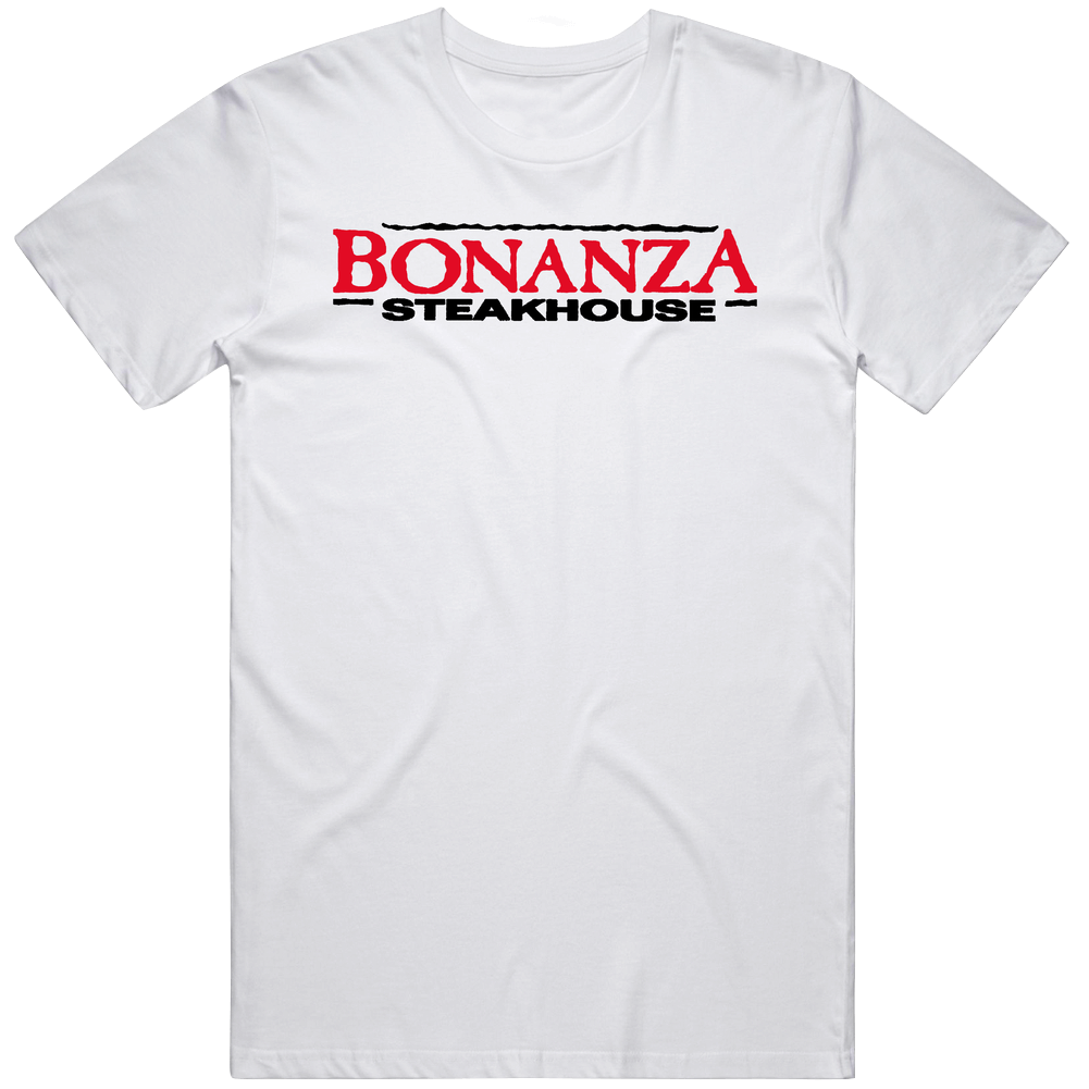 Bonanza Steakhouse Restaurant Mens Soft Cotton Tee T Shirt Bonanza Steakhouse Restaurant Mens Soft Cotton Tee T Shirt