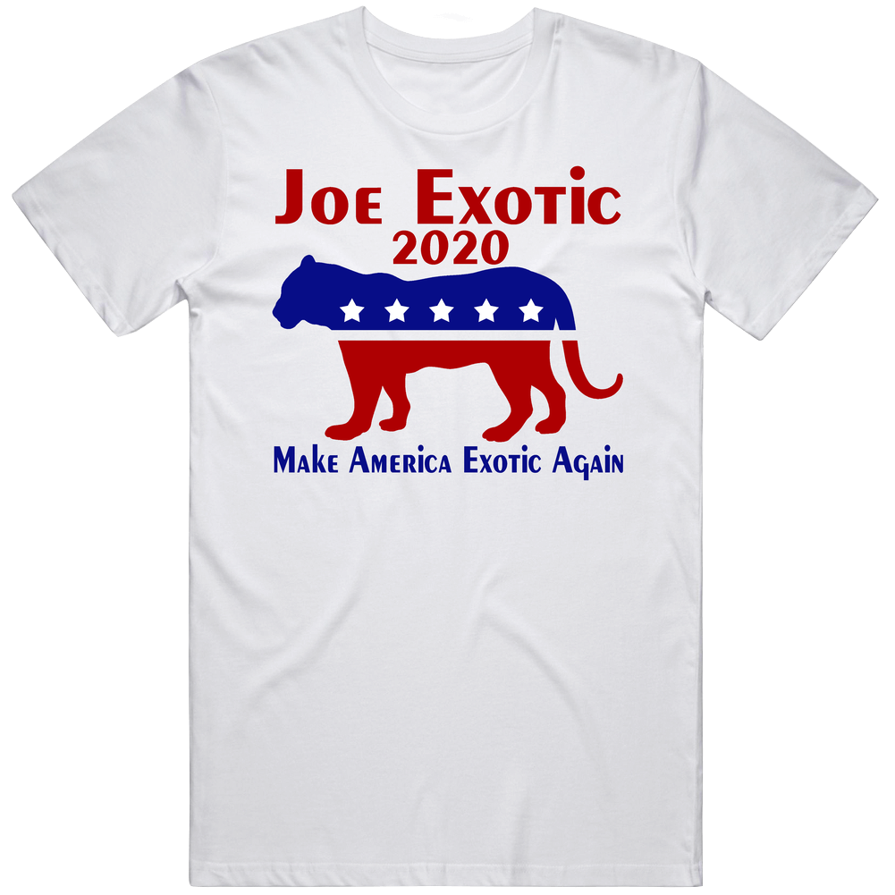Joe Exotic 2020 Make America Exotic Again Netflix Crime Tv Show Fan Mens Soft Cotton Tee T Shirt Joe Exotic 2020 Make America Exotic Again Netflix Crime Tv Show Fan Mens Soft Cotton Tee T Shirt