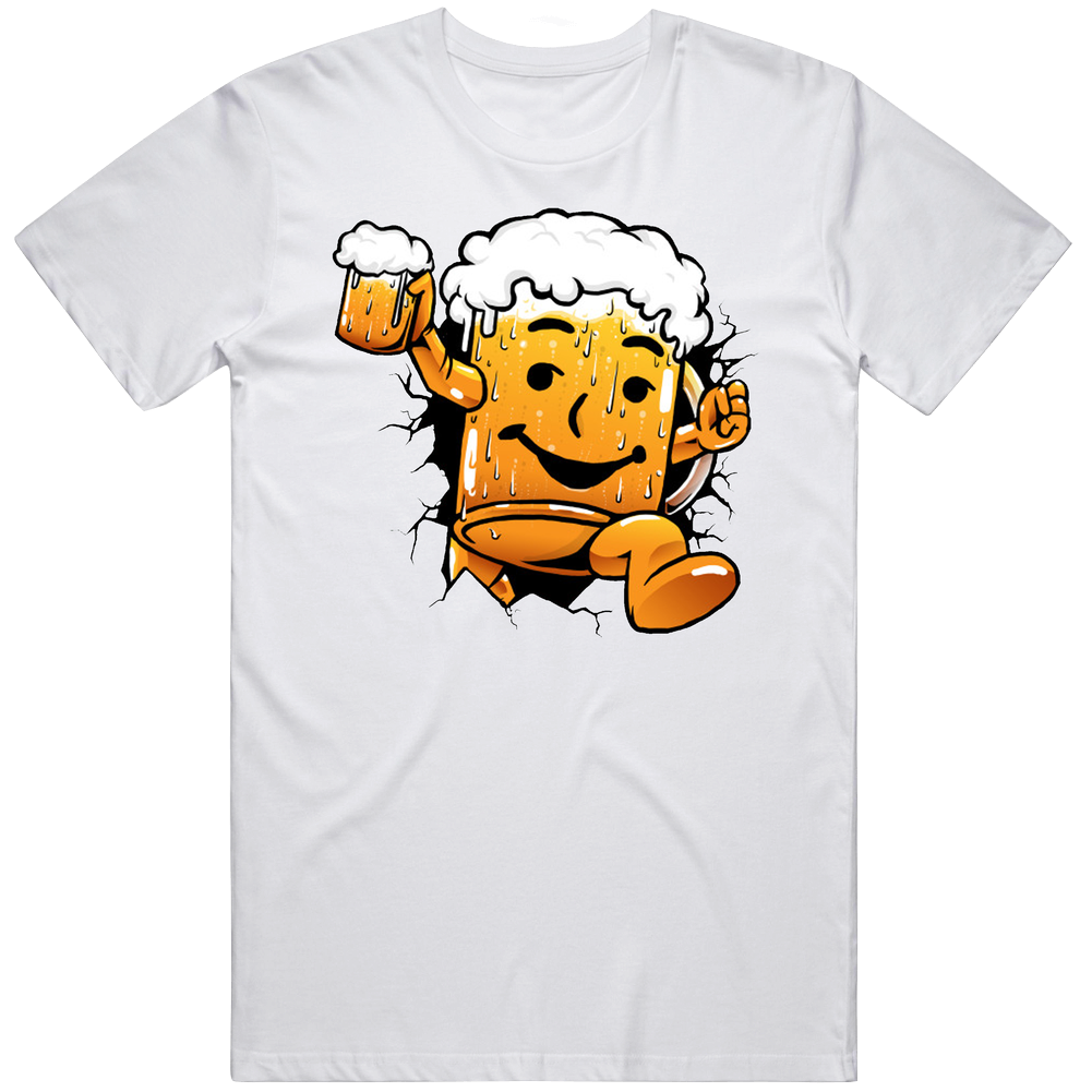 Beer Man Kool Aid Parody Mens Soft Cotton Tee T Shirt Beer Man Kool Aid Parody Mens Soft Cotton Tee T Shirt