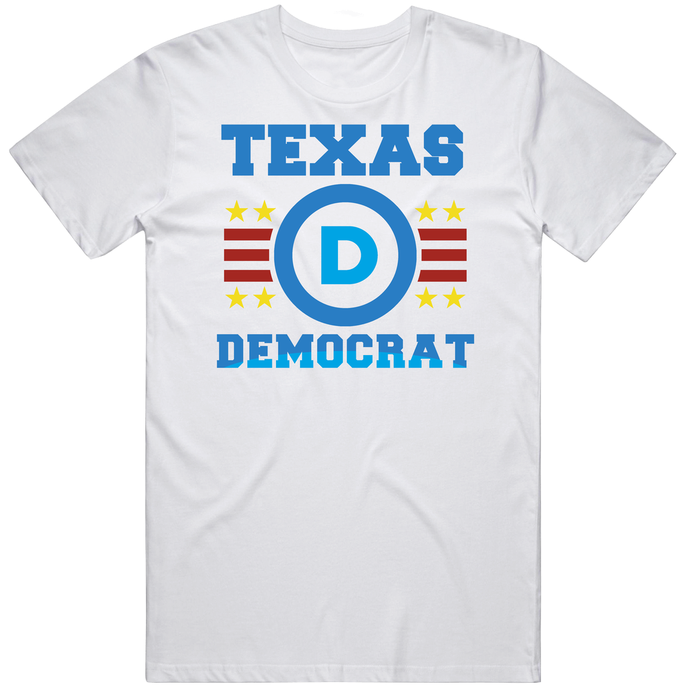Democrat From Texas Custom Mens Soft Cotton Tee T Shirt