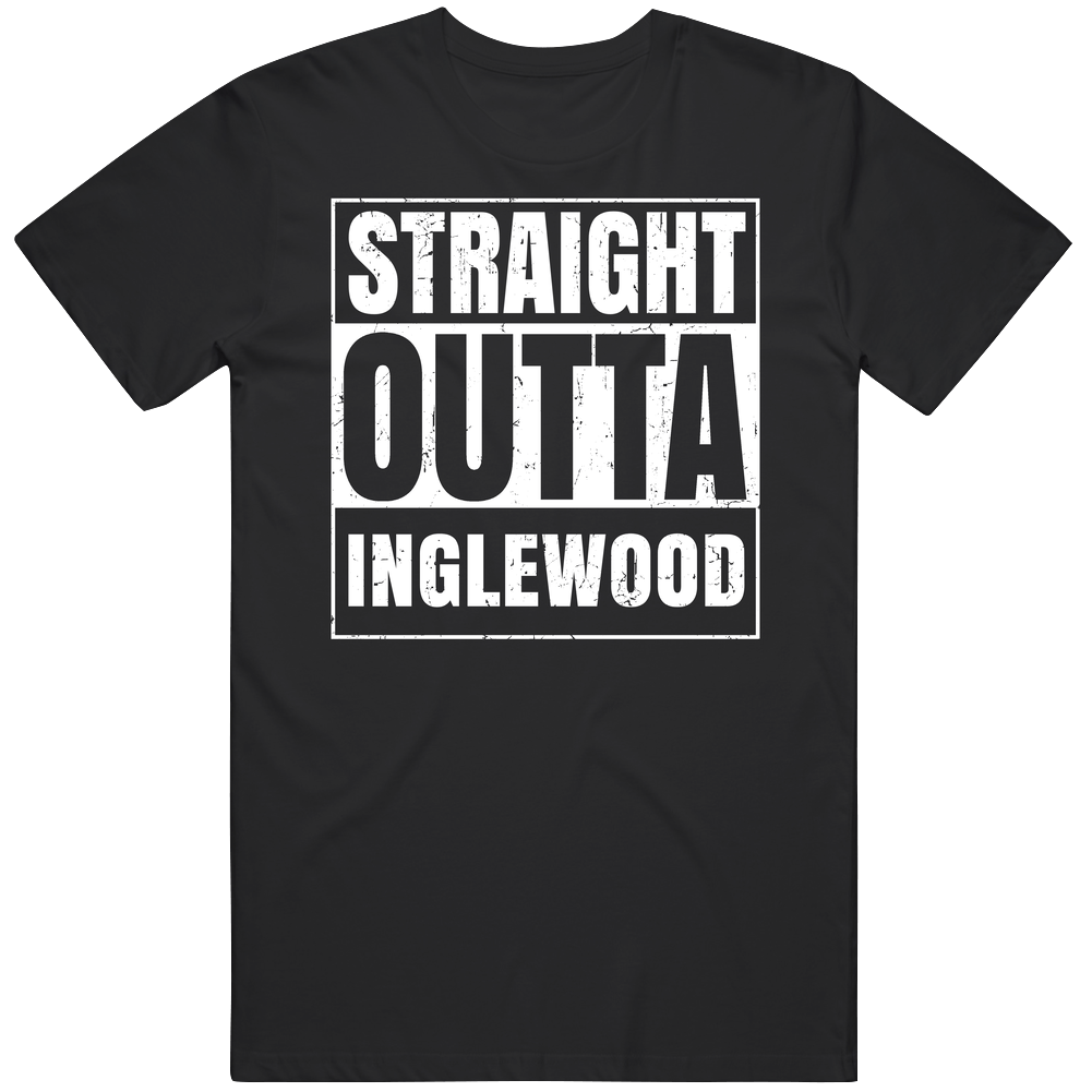 Straight Outta Inglewood California City Compton Parody Mens Soft Cotton Tee T Shirt