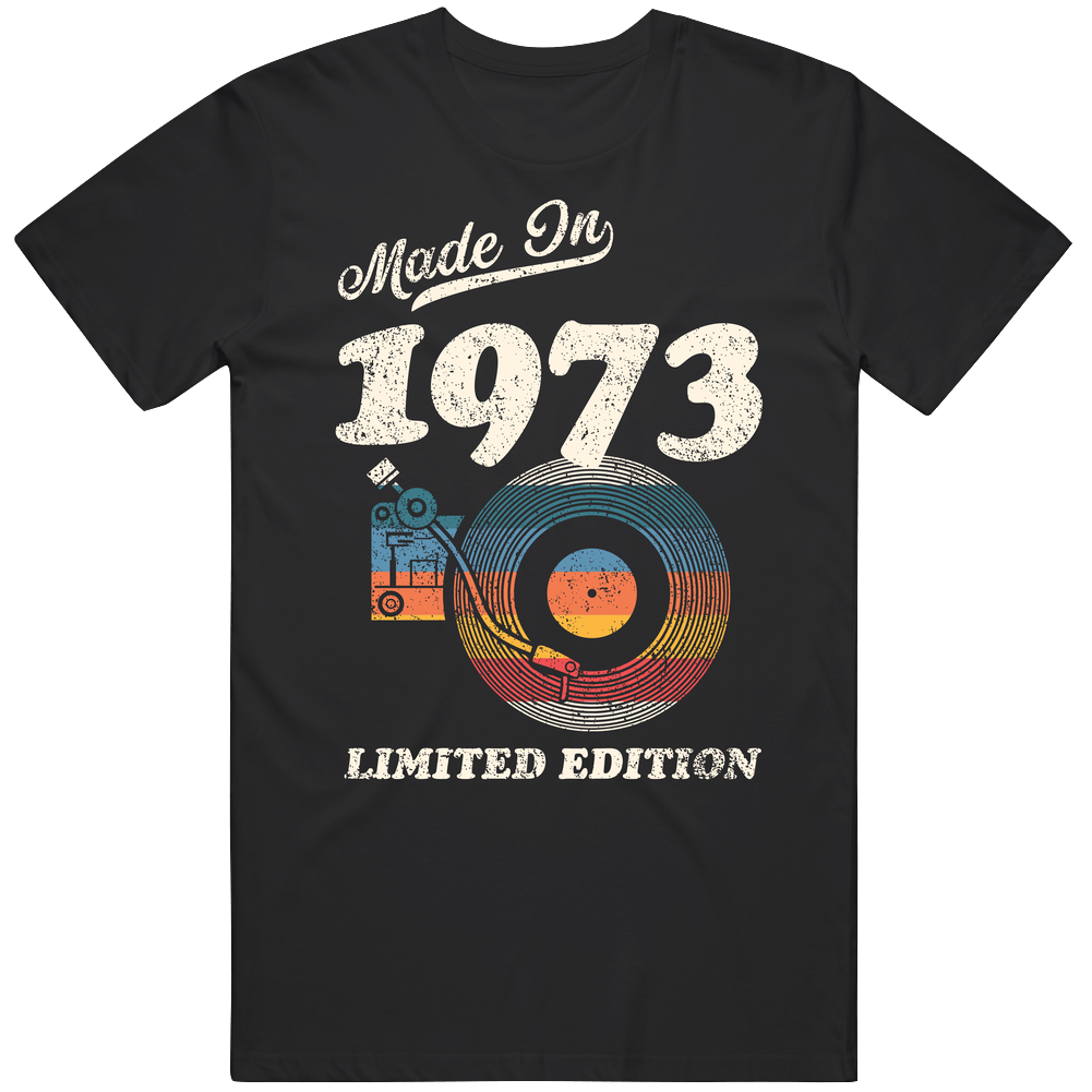 Made In 1973 Limited Edition Mens Soft Cotton Tee T Shirt